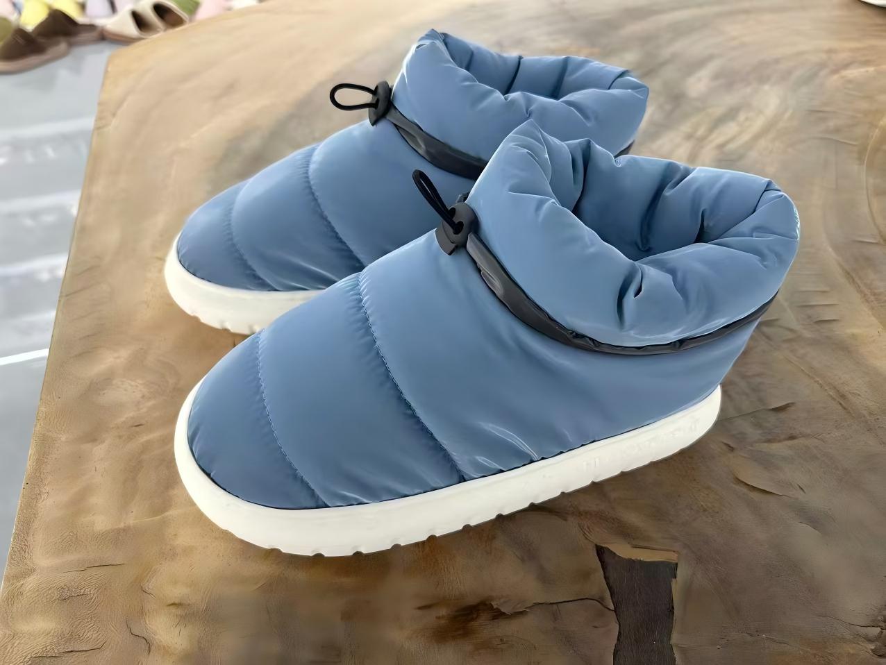 Papuci din bumbac, impermeabili, umpluți cu puf